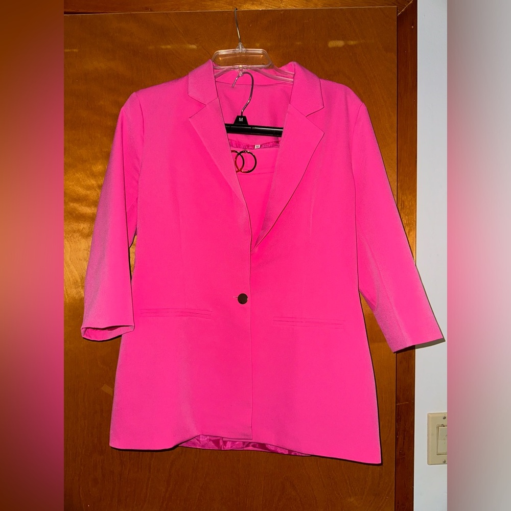 Pink Blazer and Shorts